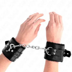 Fesseln mit Quadratischen Löchern, Schwarz und Schwarz, Gürtel 17-29 cm X 6 cm von Kink Wrist Restraint