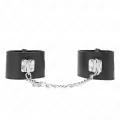 Feste Handgelenkfesseln mit Kette 30 cm und Verschluss Schwarz 16-23 cm X 5,5 cm von Kink Wrist Restraint