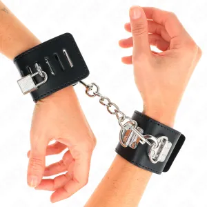 Multiposition Handgelenkfesseln mit Verschluss Schwarz Verstellbar 16-23 cm X 5,5 cm von Kink Wrist Restraint