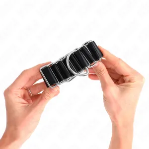 Scharnierähnliche Dünne Handgelenkfesseln Schwarz Verstellbar 16-22 cm X 3,5 cm von Kink Wrist Restraint