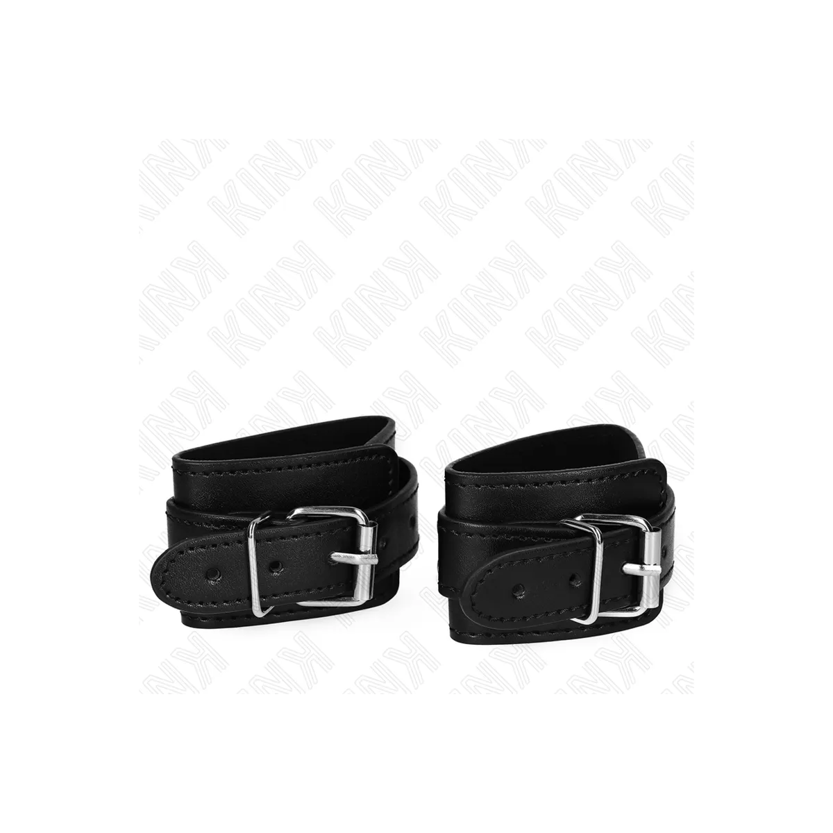 Abschließbare Dungeon Handgelenksfesseln Schwarz Verstellbar 21-28 cm X 5,5 cm von Kink Wrist Restraint | Fesselliebe.de