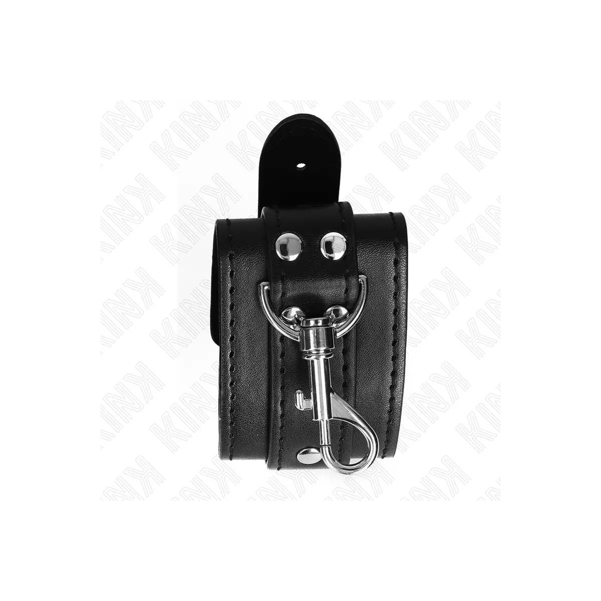 Abschließbare Dungeon Handgelenksfesseln Schwarz Verstellbar 21-28 cm X 5,5 cm von Kink Wrist Restraint | Fesselliebe.de