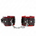 Handgelenkfesseln Rot/Schwarz Verstellbar 17-29 cm X 6 cm von Kink Wrist Restraint