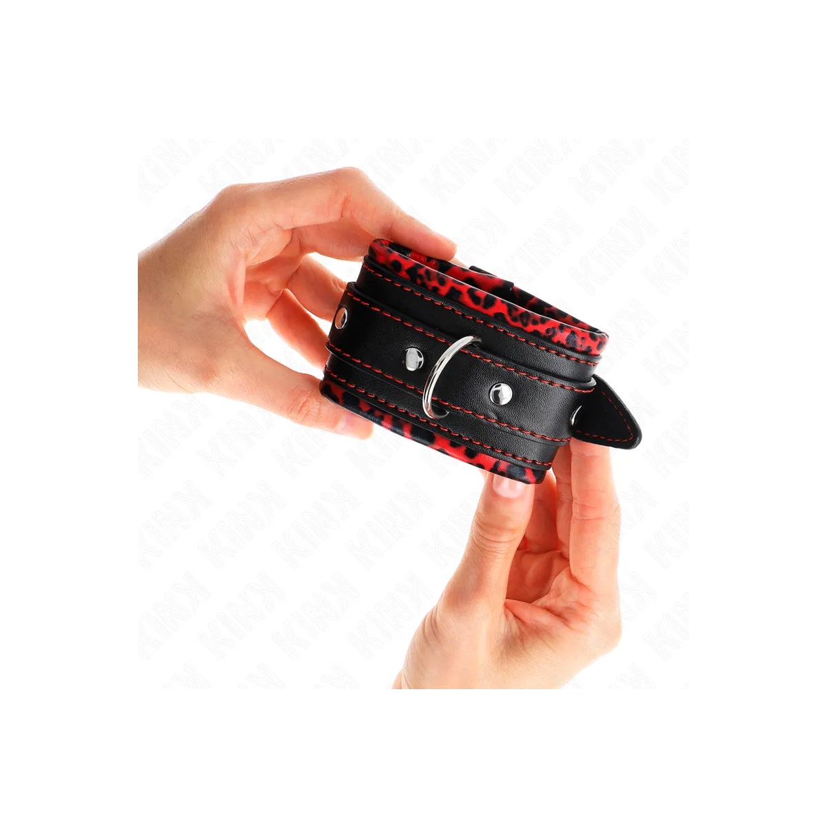 Handgelenkfesseln Rot/Schwarz Verstellbar 17-29 cm X 6 cm von Kink Wrist Restraint | Fesselliebe.de