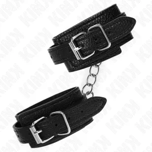 Handgelenkfesseln mit Schlangenmuster, Schwarz, Verstellbar 20-28 cm X 5,4 cm von Kink Wrist Restraint