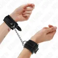 Handgelenkfesseln mit Schlangenmuster, Schwarz, Verstellbar 20-28 cm X 5,4 cm von Kink Wrist Restraint