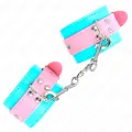 Süße Handgelenkfesseln Blau/Rosa Verstellbar 16-28 cm X 5 cm von Kink Wrist Restraint
