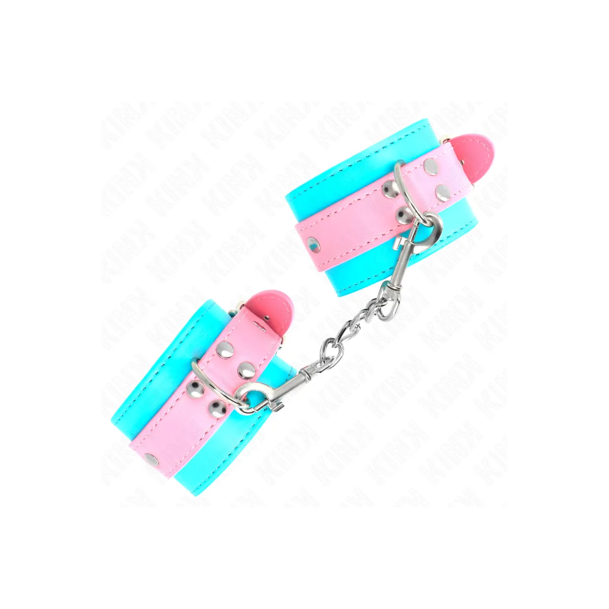 Süße Handgelenkfesseln Blau/Rosa Verstellbar 16-28 cm X 5 cm von Kink Wrist Restraint | Fesselliebe.de