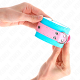Süße Handgelenkfesseln Blau/Rosa Verstellbar 16-28 cm X 5 cm von Kink Wrist Restraint | Fesselliebe.de