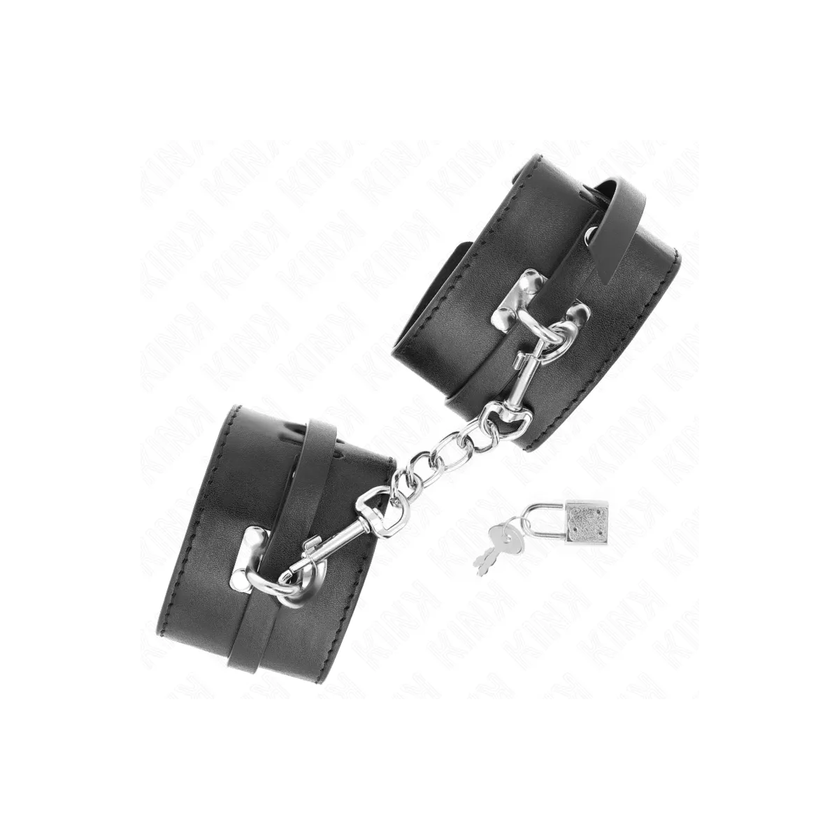 Deluxe Handgelenkfesseln mit Verriegelung, Schwarz, Verstellbar 14,5-21 cm X 6 cm von Kink Wrist Restraint | Fesselliebe.de