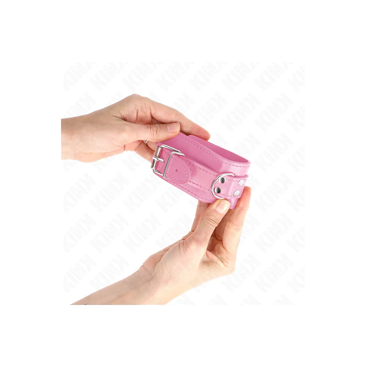Einfache Handgelenksfesseln Rosa Verstellbar 20-23 cm X 5,5 cm von Kink Wrist Restraint | Fesselliebe.de