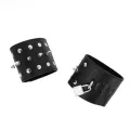 Punk Handgelenkfesseln mit Spikes 25 X 6 cm von Kink Wrist Restraint