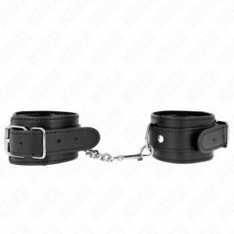 Dünne Handgelenkfesseln Schwarz Verstellbar 21-33 cm von Kink Wrist Restraint | Fesselliebe.de