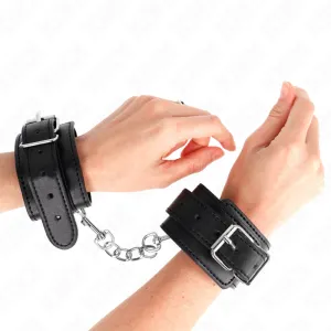 Dünne Handgelenkfesseln Schwarz Verstellbar 21-33 cm von Kink Wrist Restraint