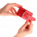 Dünne Handgelenksfesseln Rot Verstellbar 21-33 cm von Kink Wrist Restraint