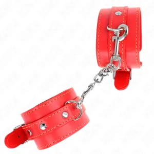 Dünne Handgelenksfesseln Rot Verstellbar 21-33 cm von Kink Wrist Restraint