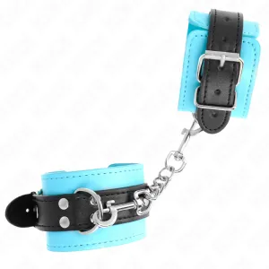 Haken-Handfesseln Blau Pelzgefüttert Verstellbar 20-28 cm X 5,5 cm von Kink Wrist Restraint