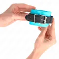 Haken-Handfesseln Blau Pelzgefüttert Verstellbar 20-28 cm X 5,5 cm von Kink Wrist Restraint