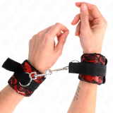 Scandal Handgelenksfesseln Rot-Schwarz von Kink Wrist Restraint | Fesselliebe.de