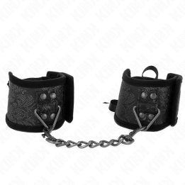 Scandal Handgelenksfesseln Schwarze Spitzendetails 24,5 cm X 6,5 cm von Kink Wrist Restraint | Fesselliebe.de