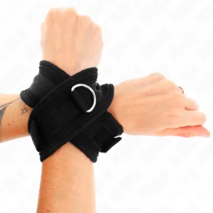 Kreuzmanschetten Schwarz 34 X 5,5 cm von Kink Wrist Restraint