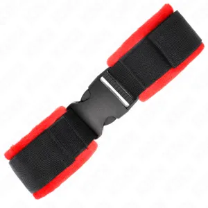 Nylon Bind Klett-Handfesseln Schwarz Modell 1 Verstellbar 25-35 cm X 6 cm von Kink Wrist Restraint