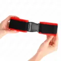 Nylon Bind Klett-Handfesseln Schwarz Modell 1 Verstellbar 25-35 cm X 6 cm von Kink Wrist Restraint