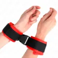 Nylon Bind Klett-Handfesseln Schwarz Modell 1 Verstellbar 25-35 cm X 6 cm von Kink Wrist Restraint
