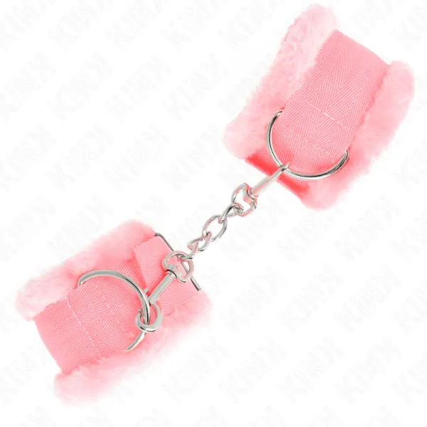 Handgelenkfesseln Rosa Verstellbar 17-31 cm X 7 cm von Kink Wrist Restraint | Fesselliebe.de