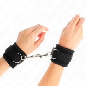 Nylon Bind-Handhandfesseln mit Klettverschluss, Schwarz, Modell 2, 18-35 cm X 6 cm von Kink Wrist Restraint