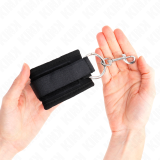 Handgelenkfesseln Schwarz Verstellbar 18-35 cm X 6 cm von Kink Wrist Restraint | Fesselliebe.de