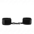 Neopren Handgelenkfesseln mit Klettverschluss Schwarz Verstellbar 22-34 cm von Kink Wrist Restraint