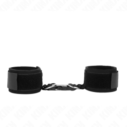 Neopren Handgelenkfesseln mit Klettverschluss Schwarz Verstellbar 22-34 cm von Kink Wrist Restraint | Fesselliebe.de