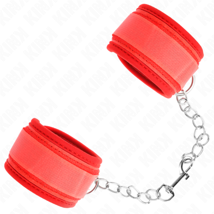 Neopren Handgelenkfesseln Rot 42 X 5 cm von Kink Wrist Restraint | Fesselliebe.de