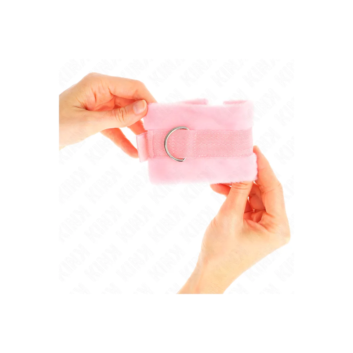 Beginner Pelzhandmanschetten Rosa 30 X 7 cm von Kink Wrist Restraint | Fesselliebe.de