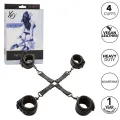 Nocturnal Hog Tie Connector Cuero Einstellbar Schwarz von Calexotics