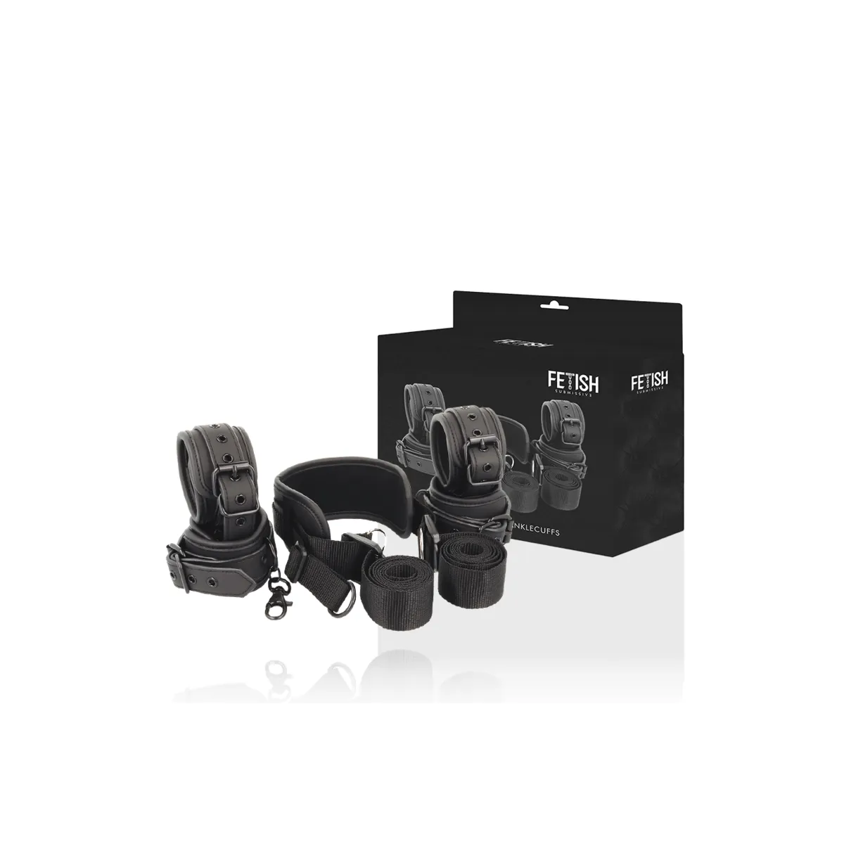 Meisterposition mit 4 Noprene-Gefüttert Handschellen von Fetish Submissive Bondage | Fesselliebe.de