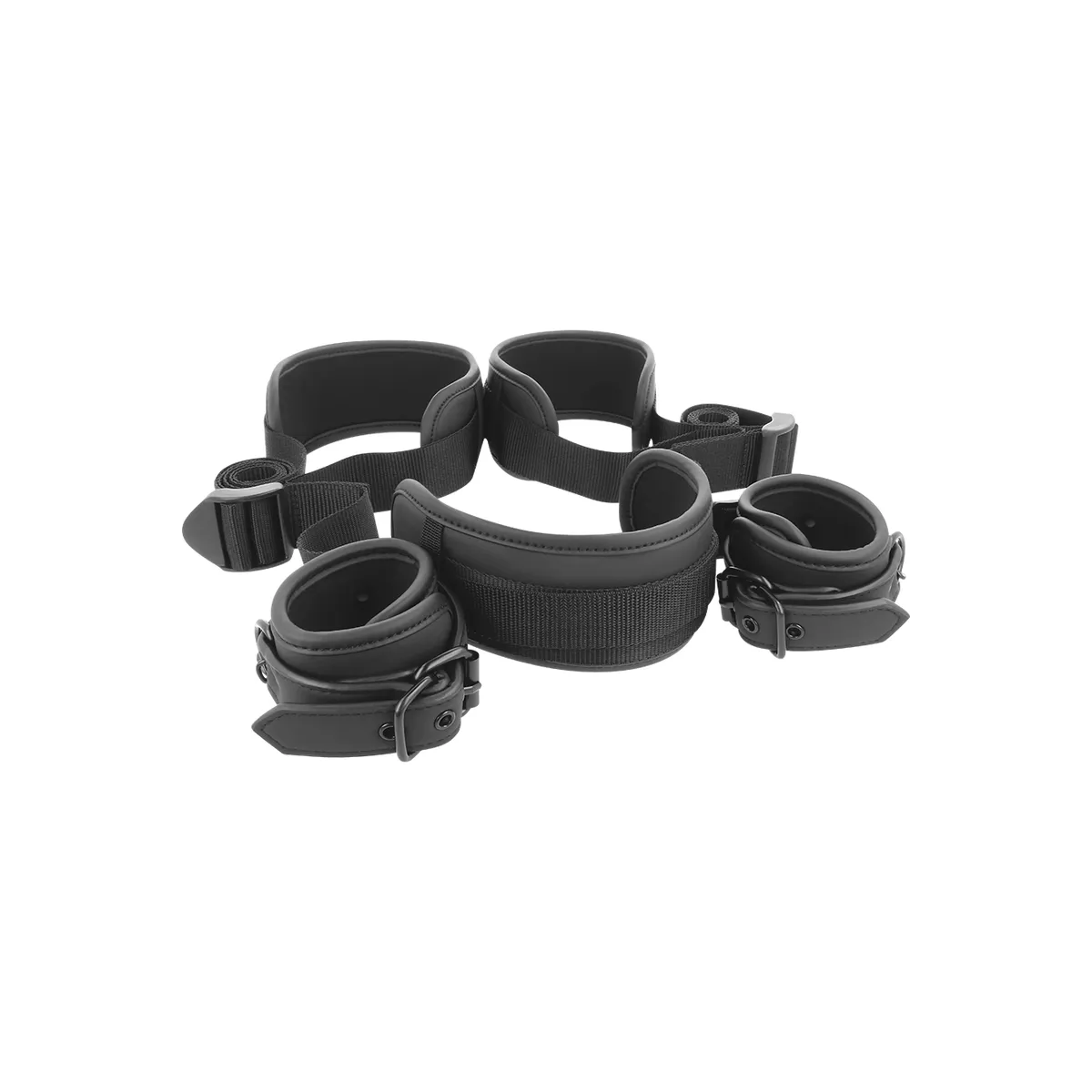 Meisterposition mit 4 Noprene-Gefüttert Handschellen von Fetish Submissive Bondage | Fesselliebe.de