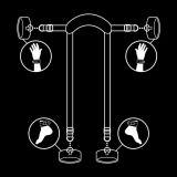 Meisterposition mit 4 Noprene-Gefüttert Handschellen von Fetish Submissive Bondage | Fesselliebe.de