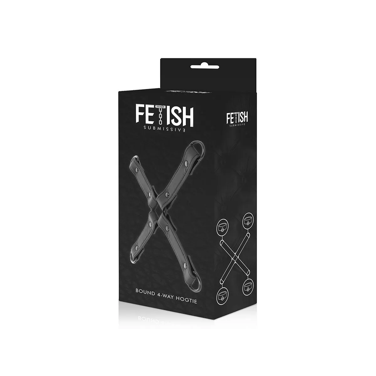 Handschellenverbindung aus Veganem Leder von Fetish Submissive Bondage | Fesselliebe.de