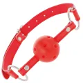Roter, Atmungsaktiver Knebel von Darkness Bondage