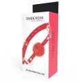 Roter, Atmungsaktiver Knebel von Darkness Bondage