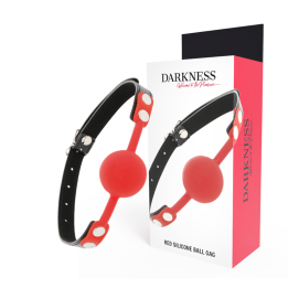 Knebel aus Rotem Silikon von Darkness Bondage | Fesselliebe.de