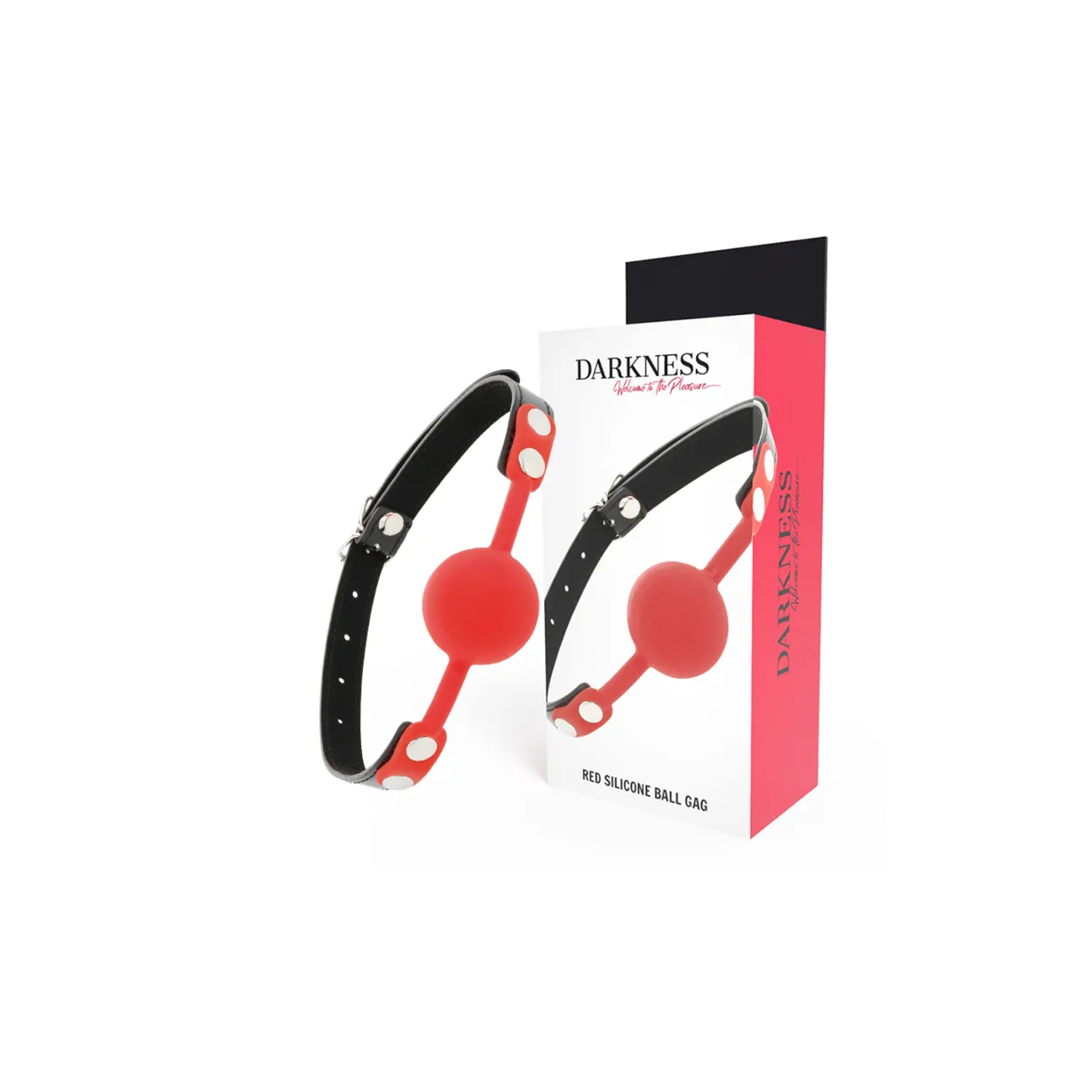 Knebel aus Rotem Silikon von Darkness Bondage | Fesselliebe.de