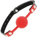 Knebel aus Rotem Silikon von Darkness Bondage