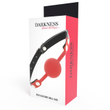 Knebel aus Rotem Silikon von Darkness Bondage | Fesselliebe.de