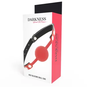 Knebel aus Rotem Silikon von Darkness Bondage
