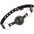Ballknebel Veganes Leder von Begme Black Edition