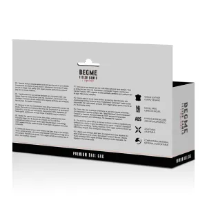 Ballknebel Veganes Leder von Begme Black Edition