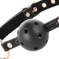 Ballknebel Veganes Leder von Begme Black Edition